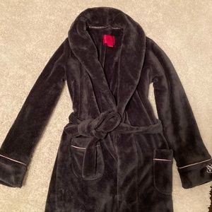 Long plush robe